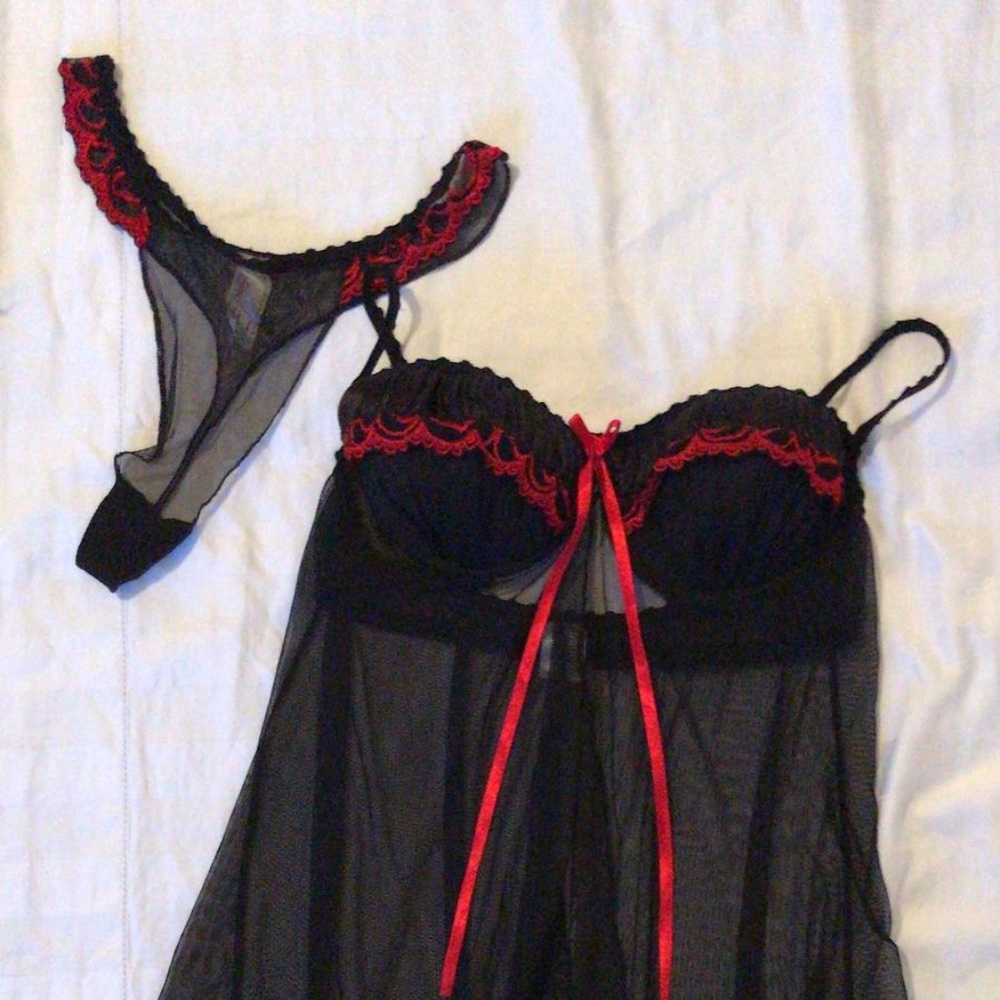 Black and Red Sexi Lingerie